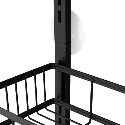 6 Tier Black Shower Caddy Storage Rack Basket Bathroom Kitchen Overdoor Hanging Holder Organizer Shelf