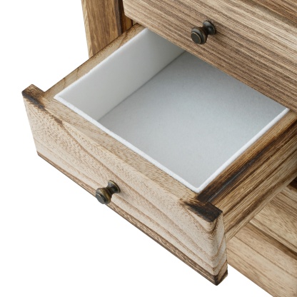 Large Capacity Wooden Jewellery Storage Box Rings Holder Necklaces Earrings Organizer Cabinet