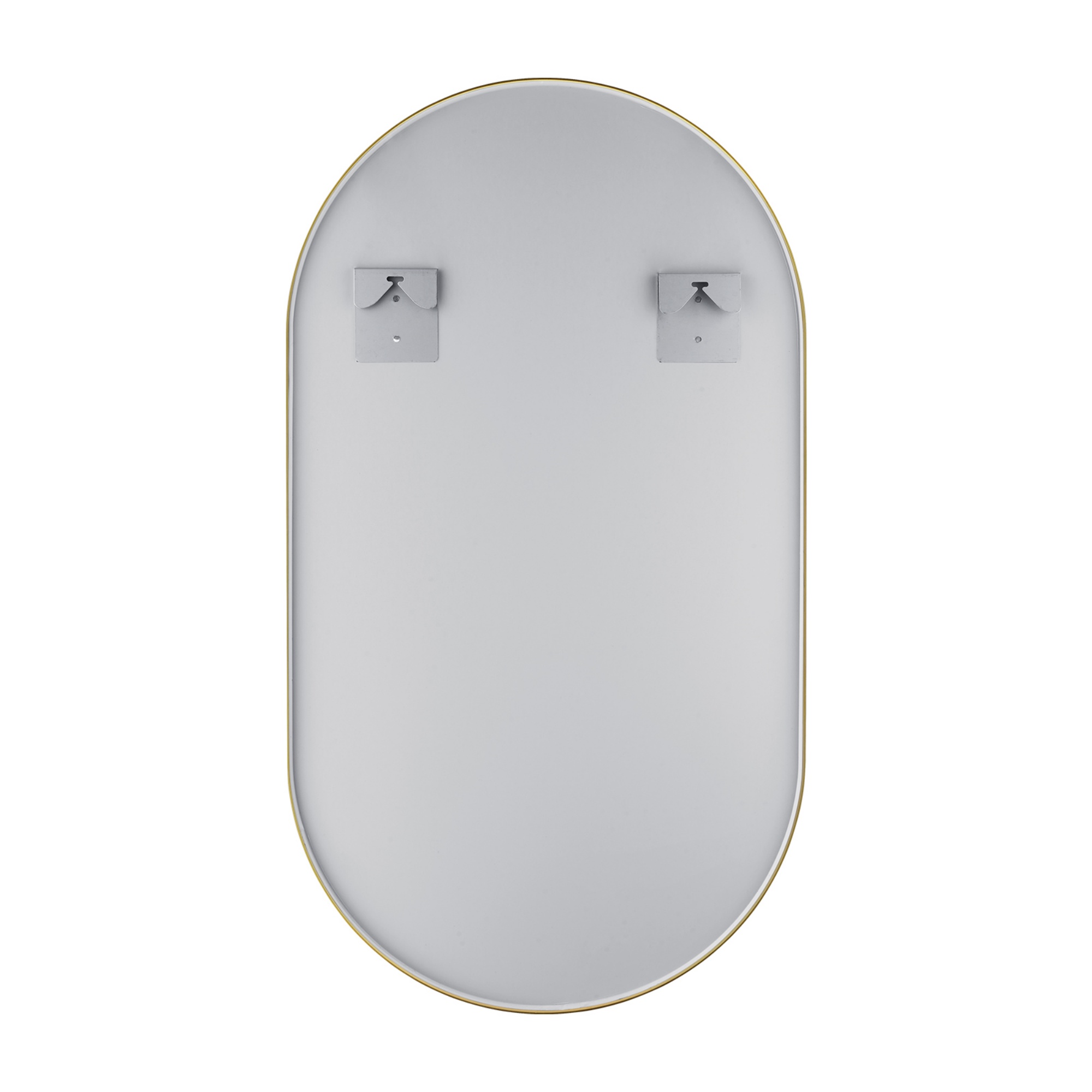 Bathroom Aluminium Framed Oval Mirror Vanity Basin Wall Mounted Makeup Mirror Gold/Black