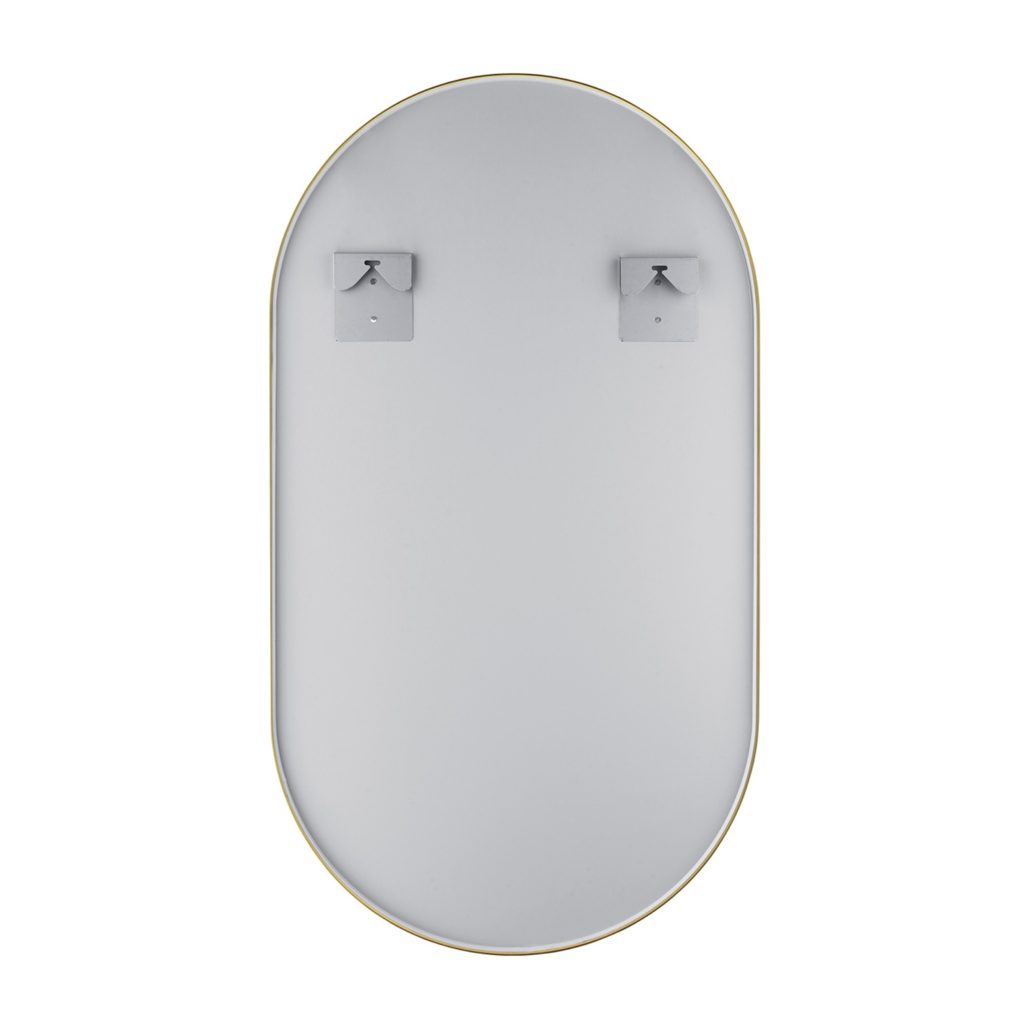 Bathroom Aluminium Framed Oval Mirror Vanity Basin Wall Mounted Makeup Mirror Gold/Black