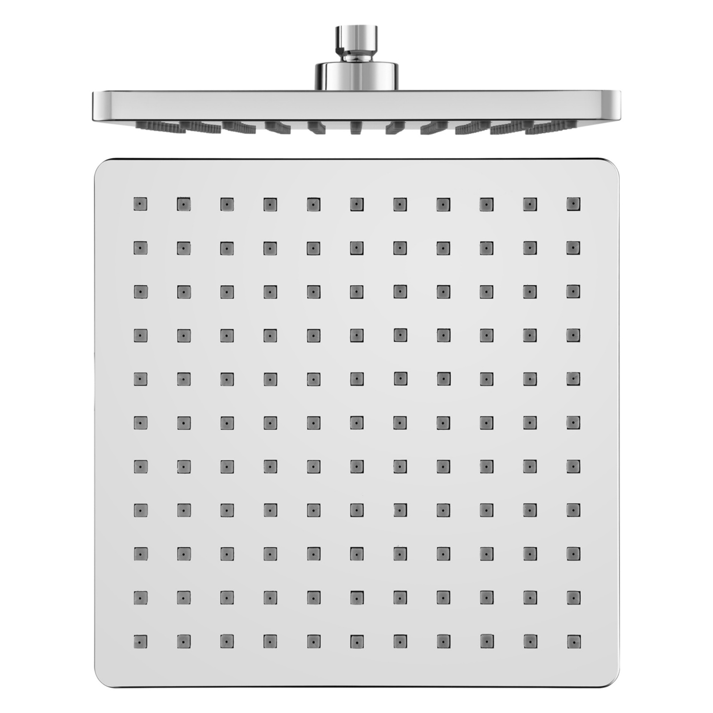 250mm 10'' Bathroom Rain Square Overhead Shower Head For Wall Mounted Gooseneck Shower Arm Chrome/Matte Black