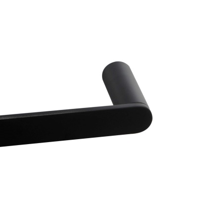 800mm Round Single Stainless Steel Towel Rail Bathroom Wall Mounted Towel Holder Hanger Rack Chrome/Matte Black