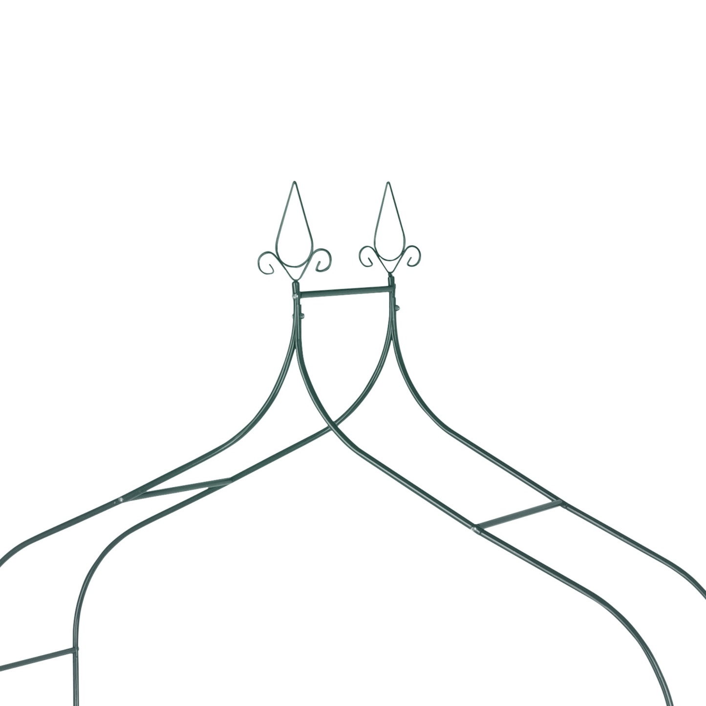 Gothic Spires Garden Arch Frame Wedding Party Flower Balloon Decoration Archway Climbing Plants Arbour Vine Stand Trellis Dark Green