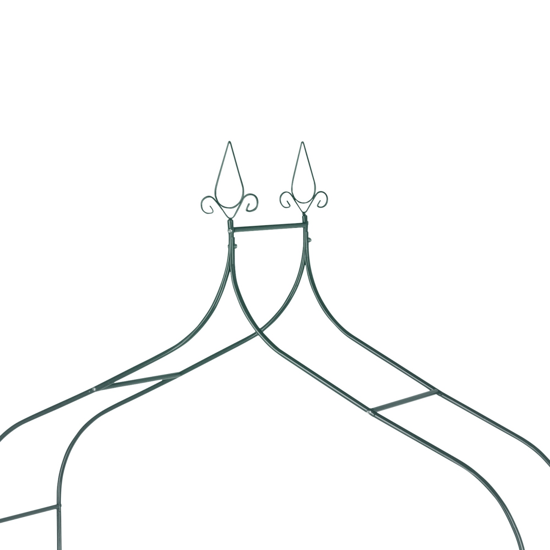 Gothic Spires Garden Arch Frame Wedding Party Flower Balloon Decoration Archway Climbing Plants Arbour Vine Stand Trellis Dark Green