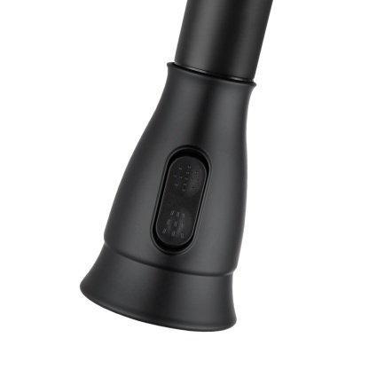 Round Pull-Out Kitchen Laundry Sink Mixer Tap 2 Function Spray 360° Swivel Faucet Chrome/Black