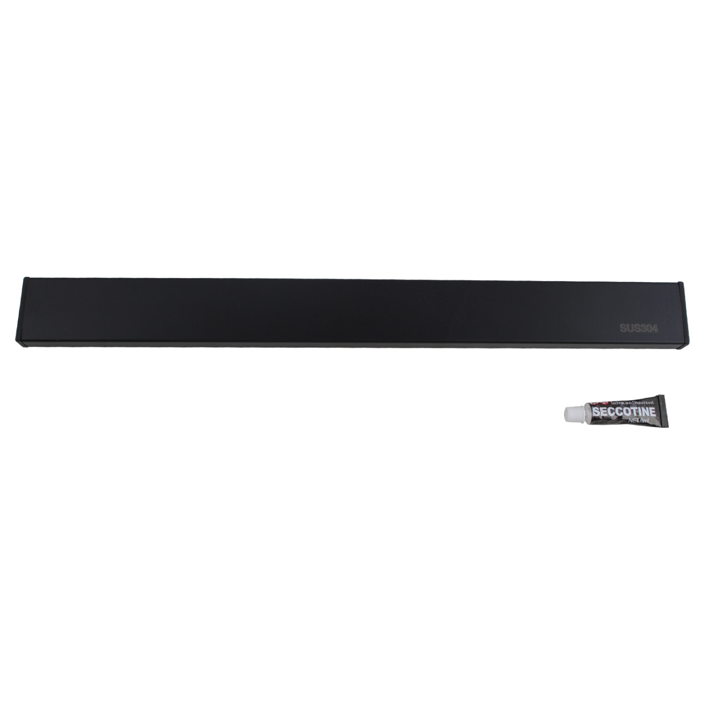 30/40/50cm Black SUS Magnetic Knife Holder Utensil Rack Strip Kitchen Tool Wall