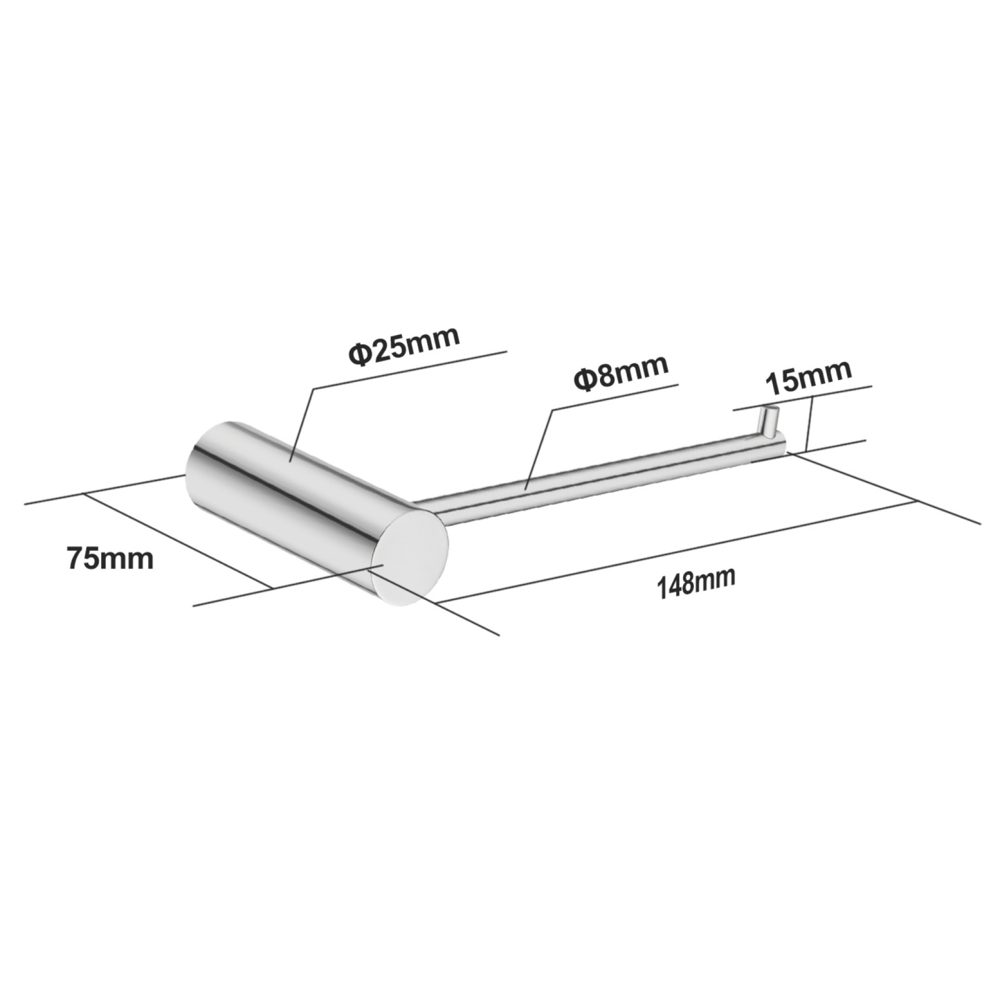 Stainless Steel Wall Mounted Round Toilet Paper Roll Holder Bathroom Toilet Tissue Hanger Hook Chrome/Matte Black/Brushed Yellow Gold