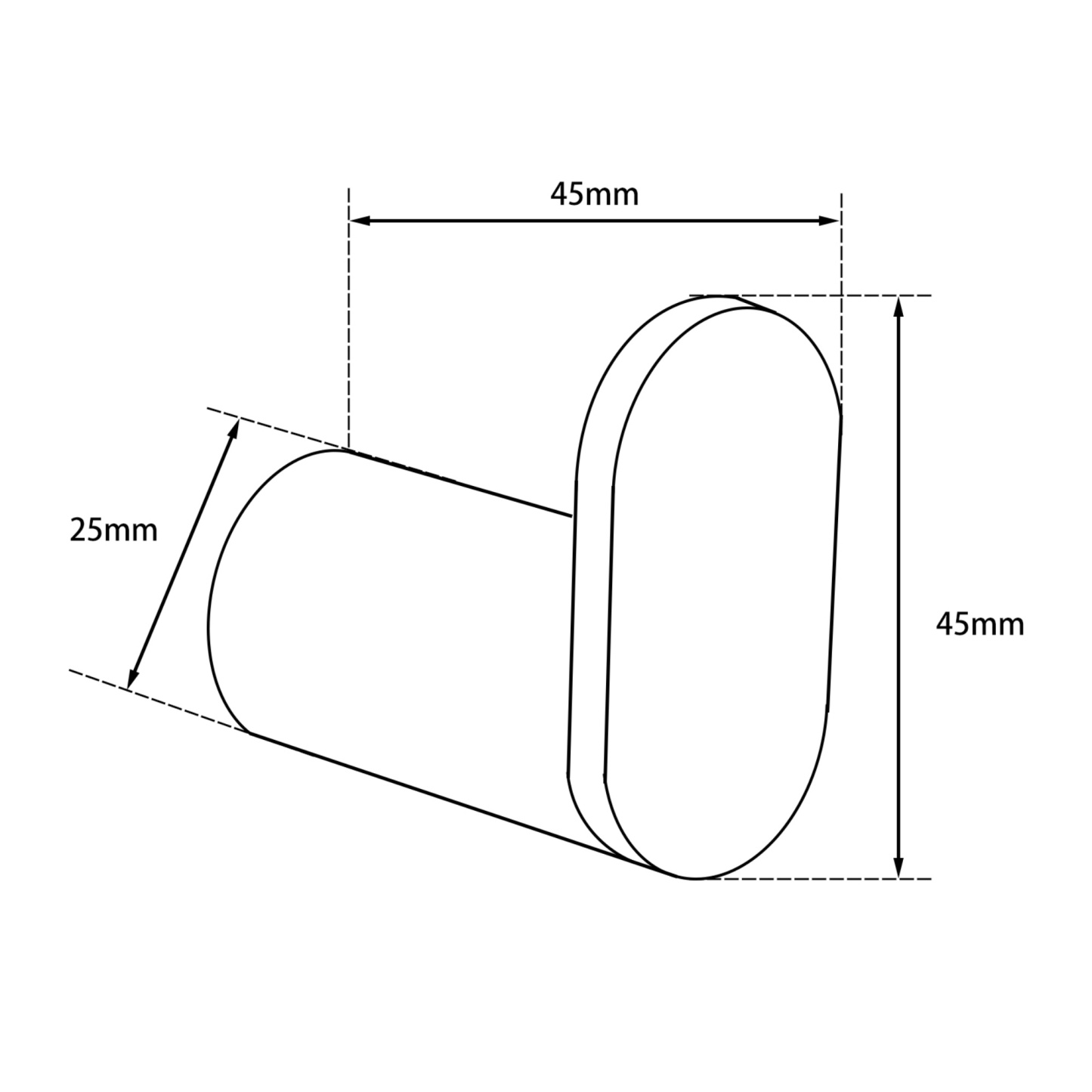 Bathroom Wall Mounted Round Stainless Steel Robe Hook Single Towel Hanger Cloth Holder Chrome/Black