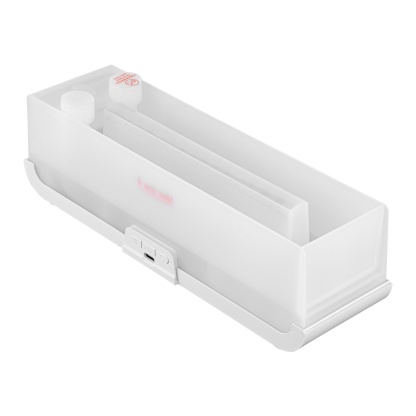 7 Colour Flame Remote Control Aromatherapy Diffuser 3 Timer Sound Reactive Air Humidification Black/White