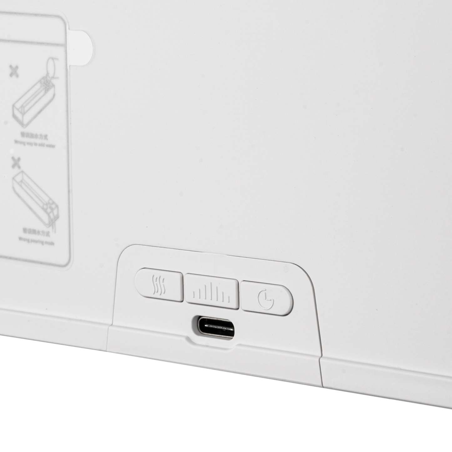 7 Colour Flame Remote Control Aromatherapy Diffuser 3 Timer Sound Reactive Air Humidification Black/White