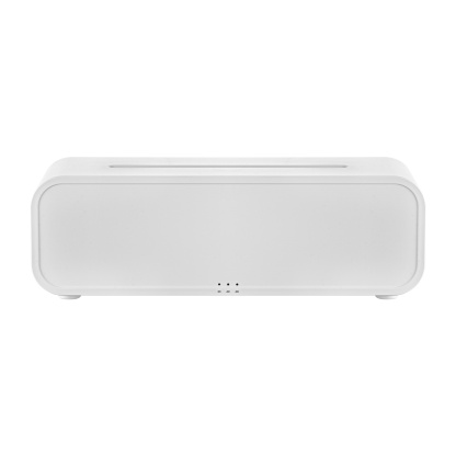 7 Colour Flame Remote Control Aromatherapy Diffuser 3 Timer Sound Reactive Air Humidification Black/White