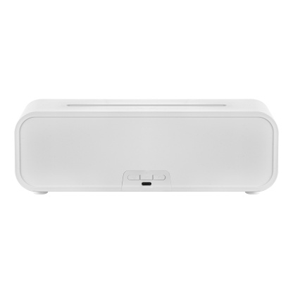 7 Colour Flame Remote Control Aromatherapy Diffuser 3 Timer Sound Reactive Air Humidification Black/White