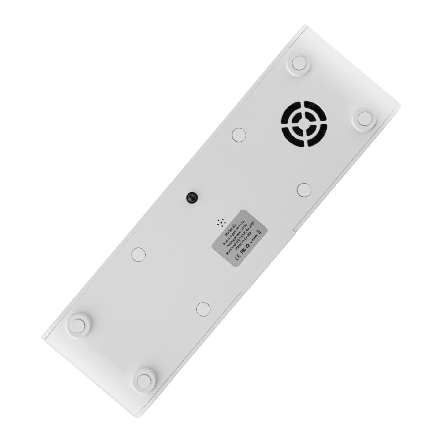 7 Colour Flame Remote Control Aromatherapy Diffuser 3 Timer Sound Reactive Air Humidification Black/White