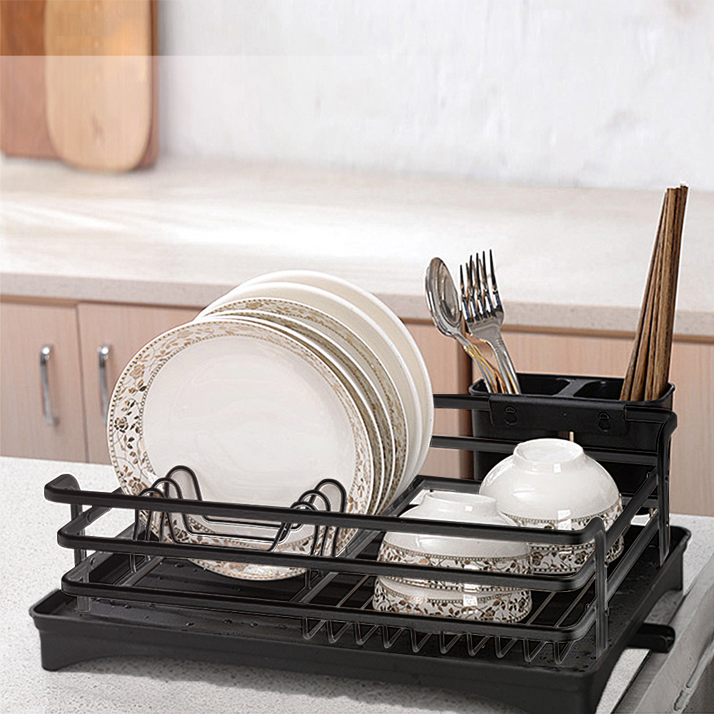 Dish Drying Rack Kitchen Organizer Freestanding Dish Drainer Storage AU