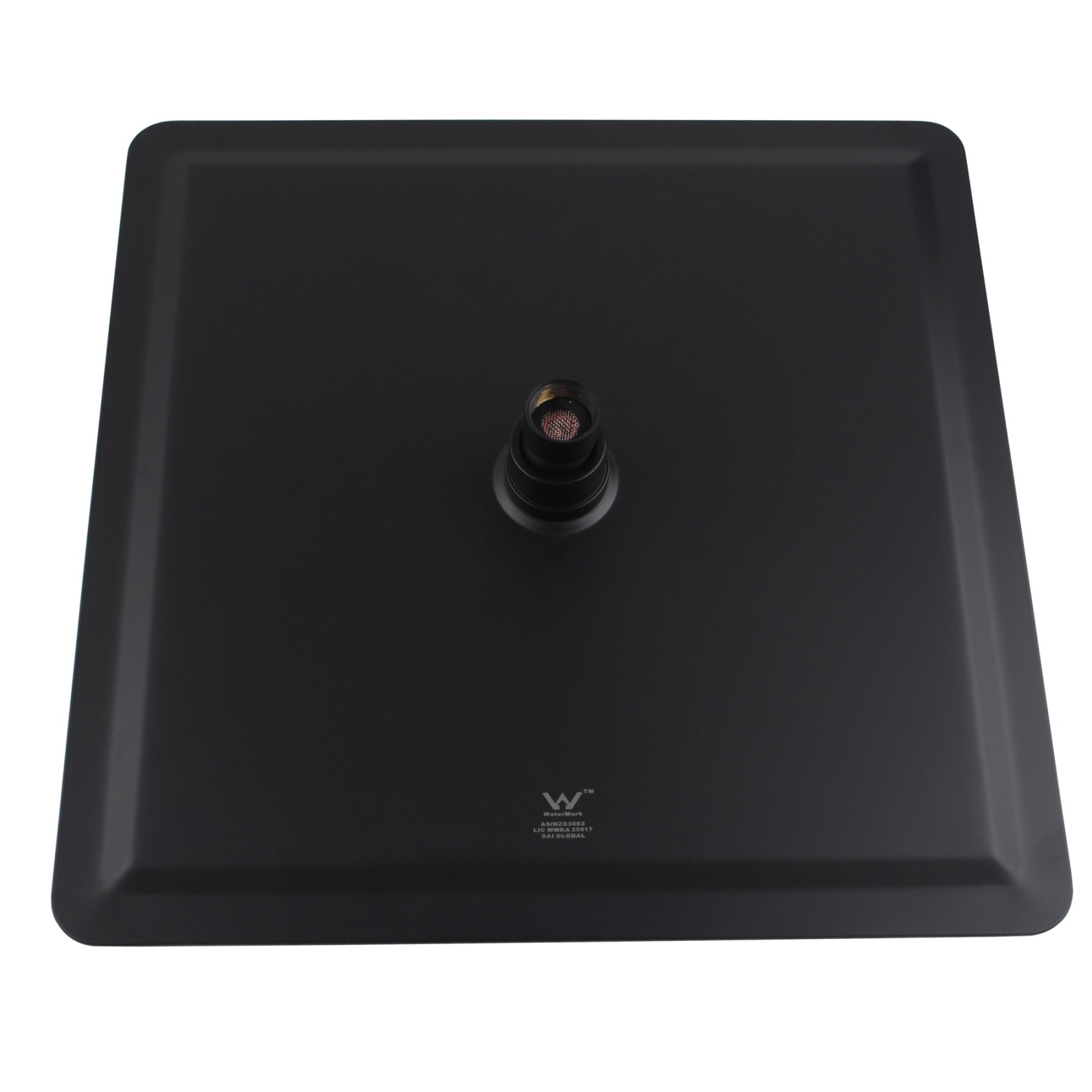 300mm 12'' Square Stainless Steel Overhead Rain Shower Head Bathroom 360° Swivel Shower Rose Silver/Black