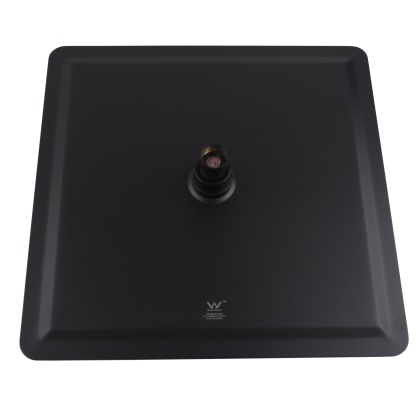 300mm 12'' Square Stainless Steel Overhead Rain Shower Head Bathroom 360° Swivel Shower Rose Silver/Black