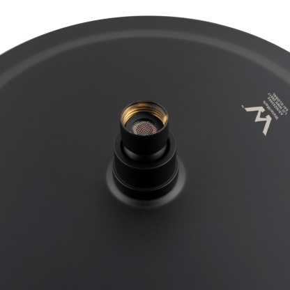 10'' 250mm Round Stainless Steel Super Thin Overhead Shower Head Bathroom Swivel Rainfall Shower Rose Chrome/Black