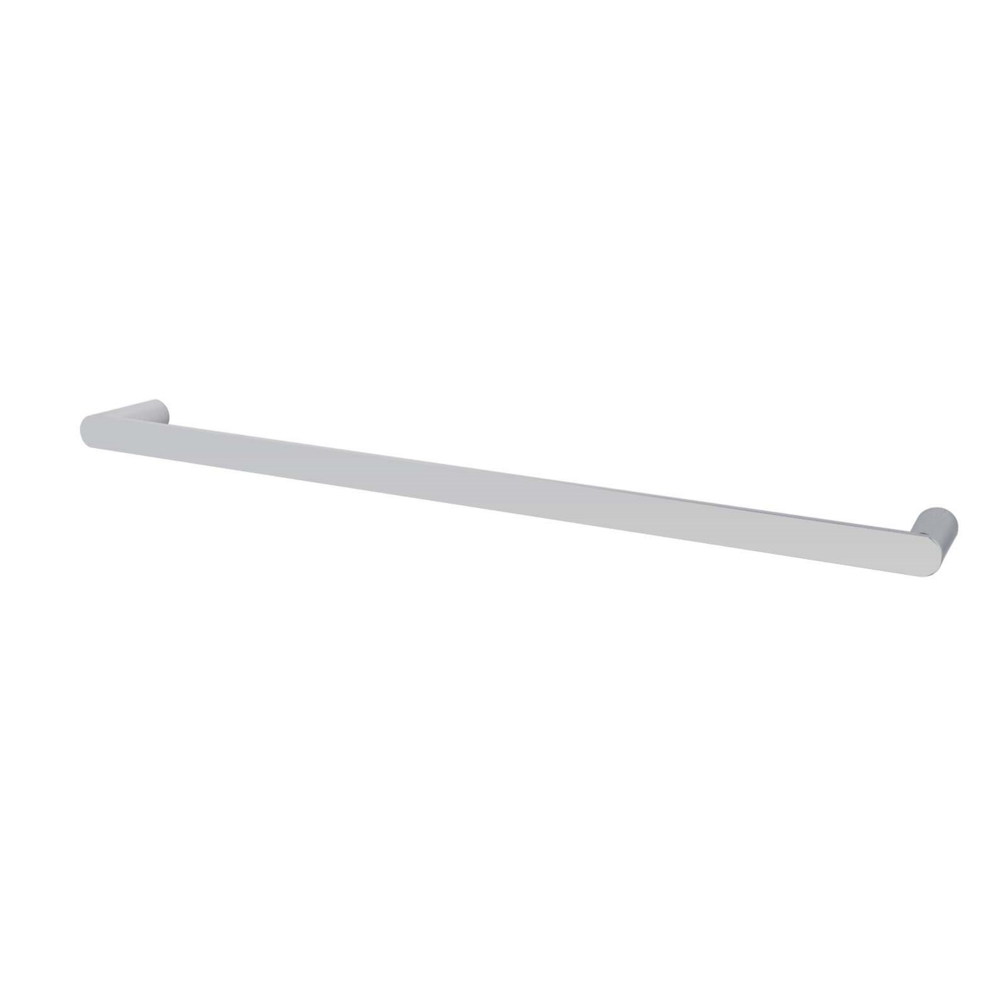 800mm Round Single Stainless Steel Towel Rail Bathroom Wall Mounted Towel Holder Hanger Rack Chrome/Matte Black