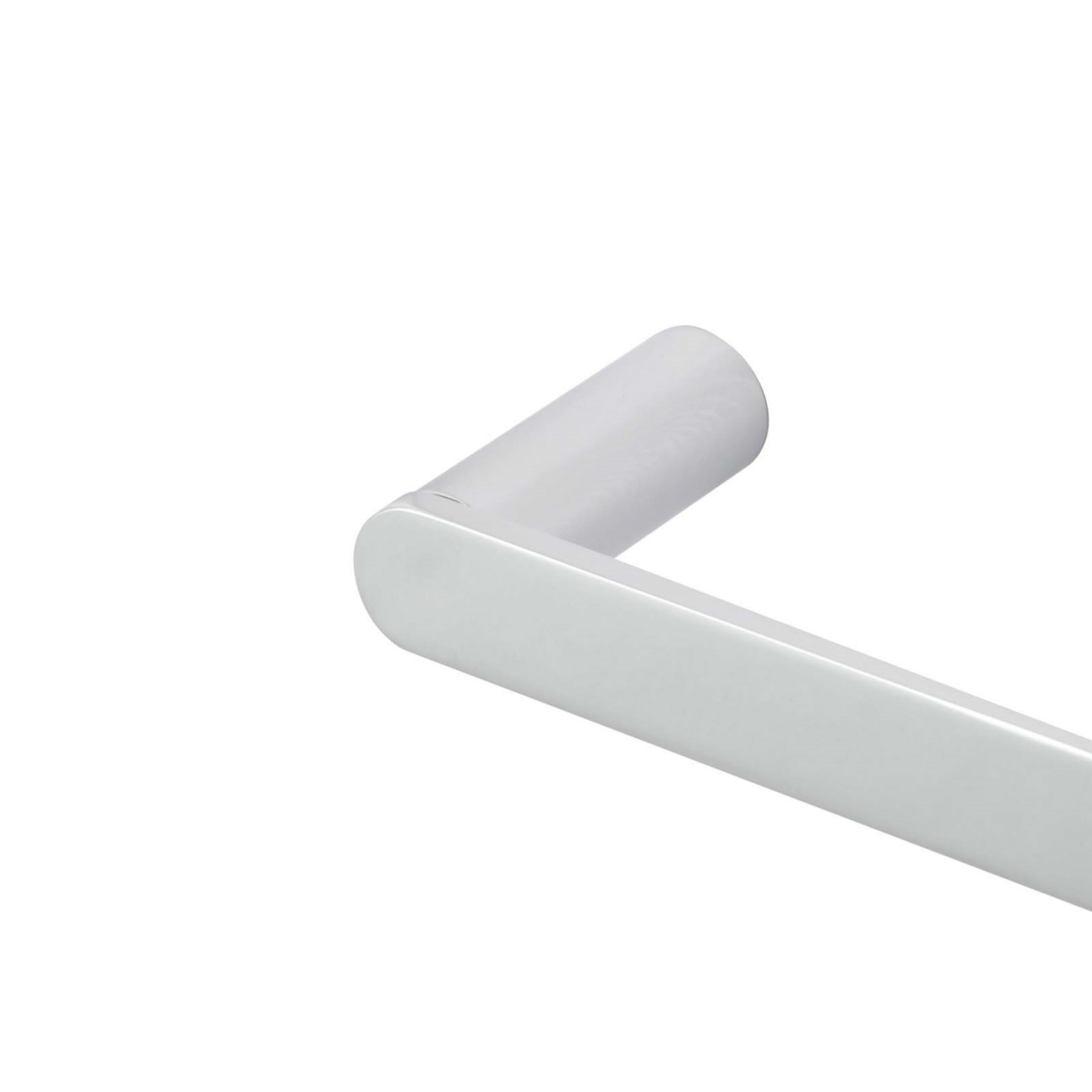 800mm Round Single Stainless Steel Towel Rail Bathroom Wall Mounted Towel Holder Hanger Rack Chrome/Matte Black