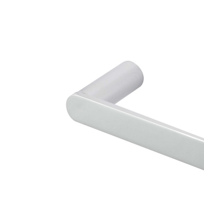 800mm Round Single Stainless Steel Towel Rail Bathroom Wall Mounted Towel Holder Hanger Rack Chrome/Matte Black