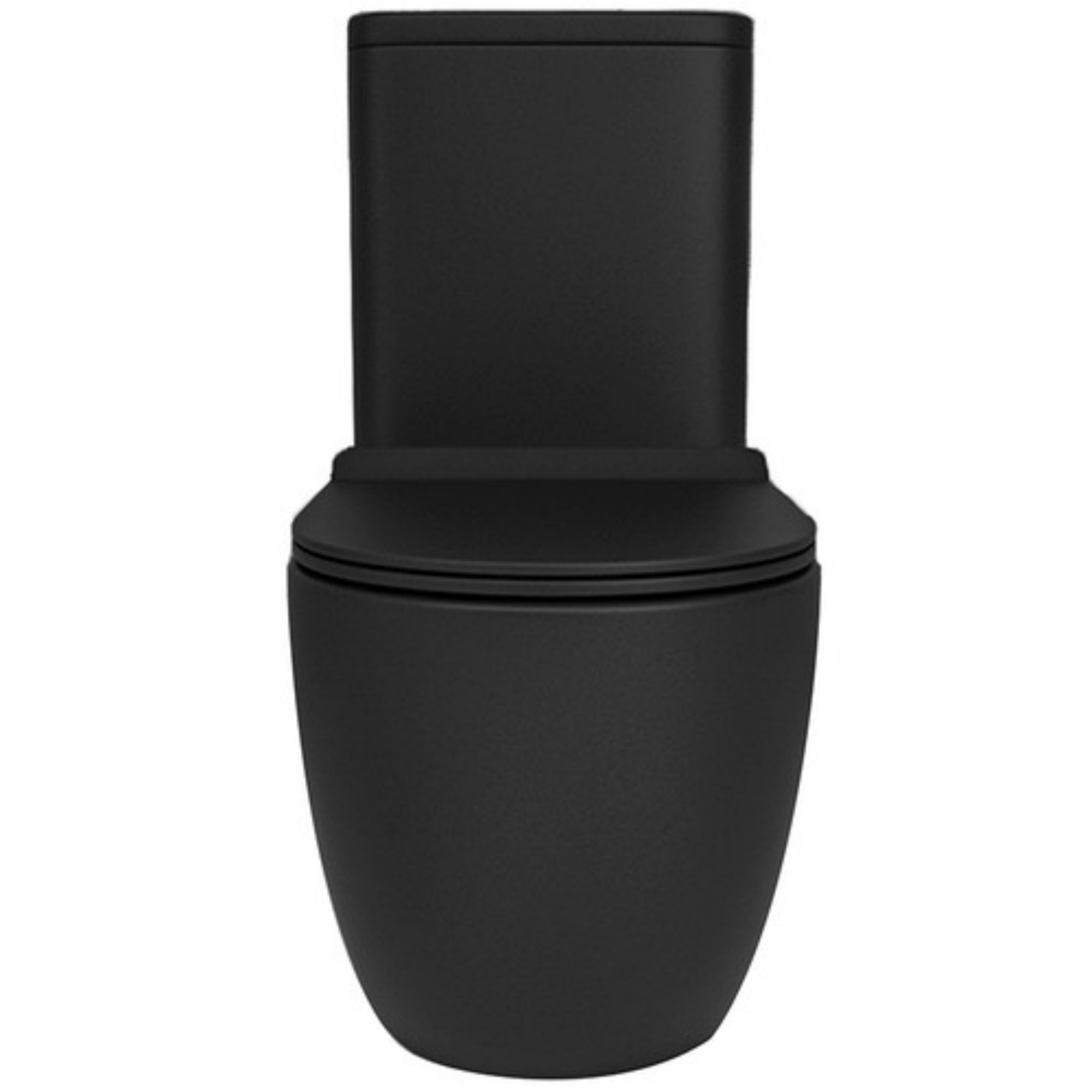 Black Ceramic Tornado Rimless Wall Faced Toilet Suite Bathroom Hygiene Dual Flush Soft Close Seat