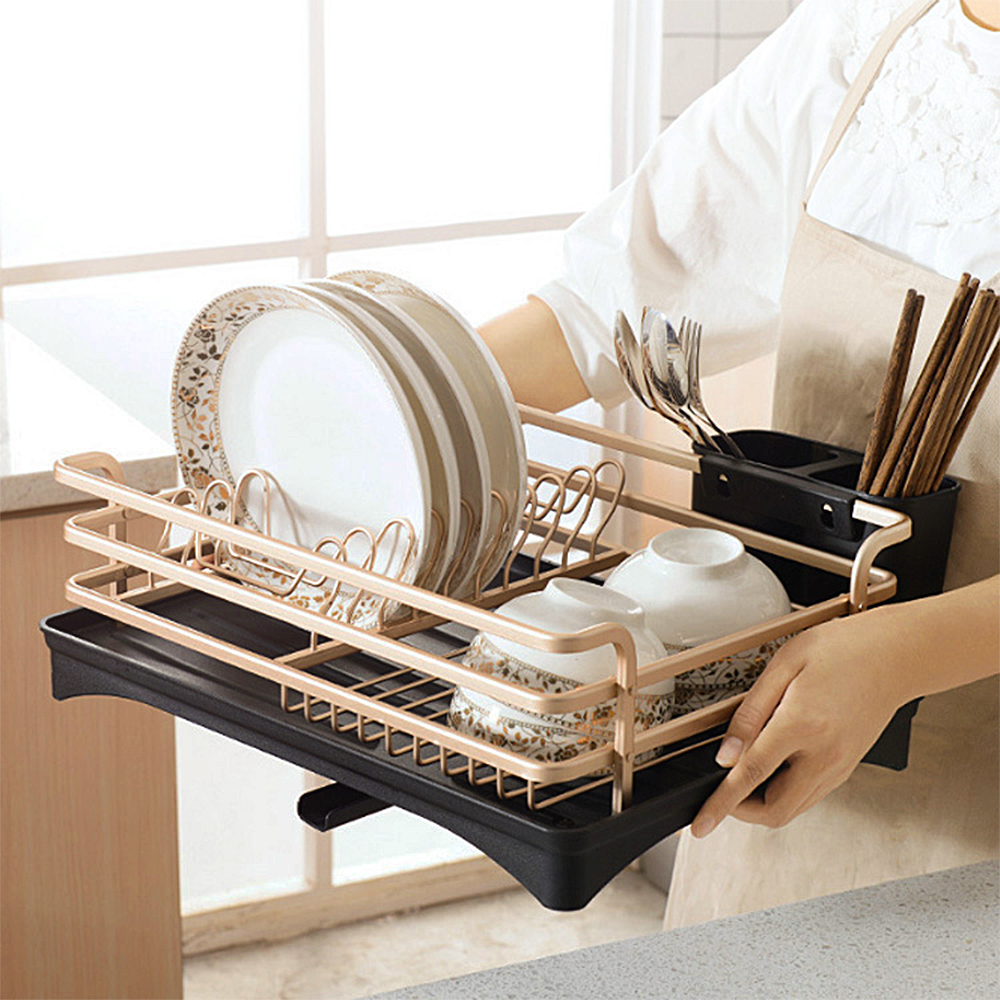 Kitchen Storage Rack Organizer Dish Drying Drainboard Basket Holder