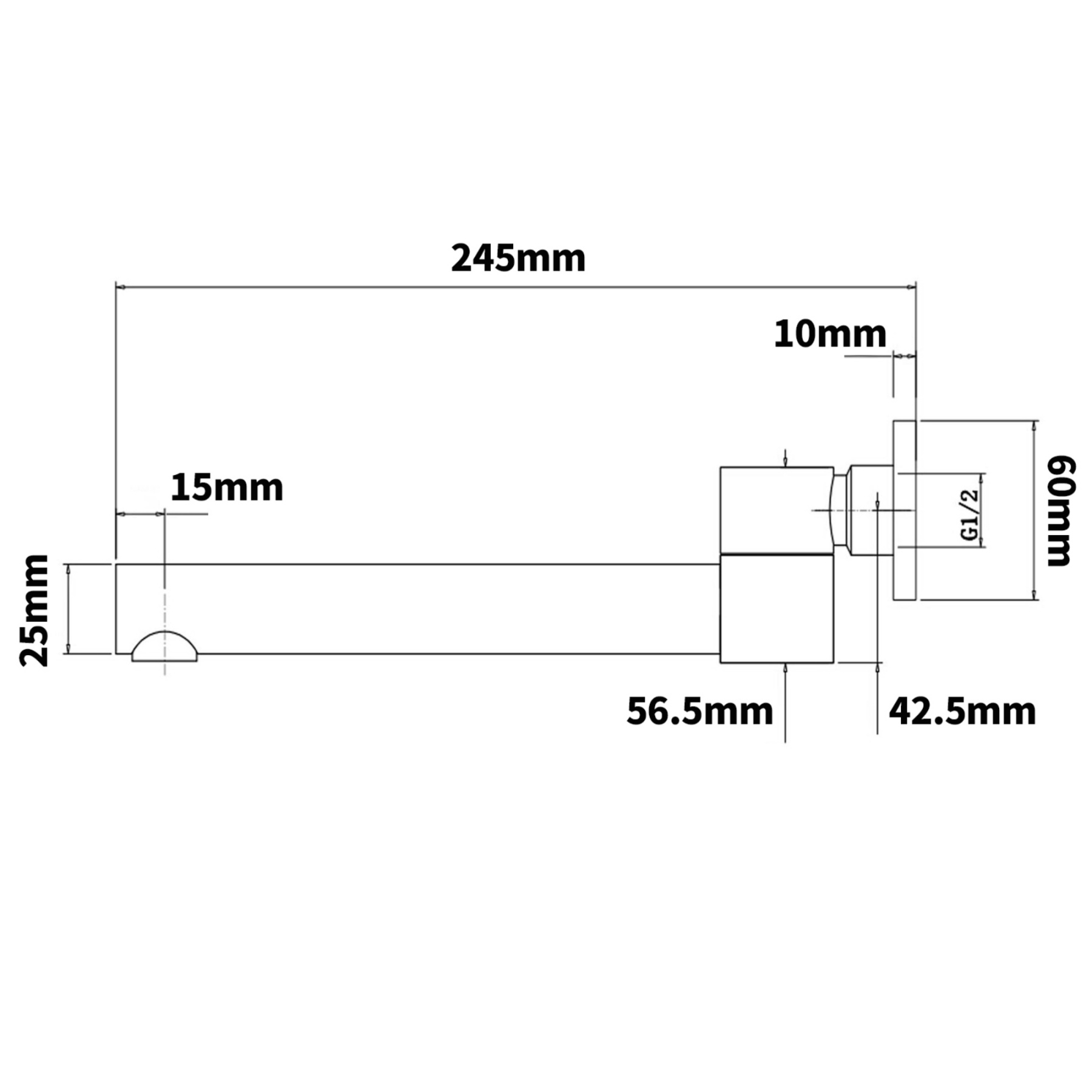 Round Brass Bath Basin Sink Vanity Wall Spout 360° Swivel Bathtub Outlet Faucet Chrome/Matte Black
