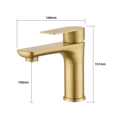 Stainless Steel Bathroom Basin Mixer Tap Laundry Sink Vanity Counter Top Faucet