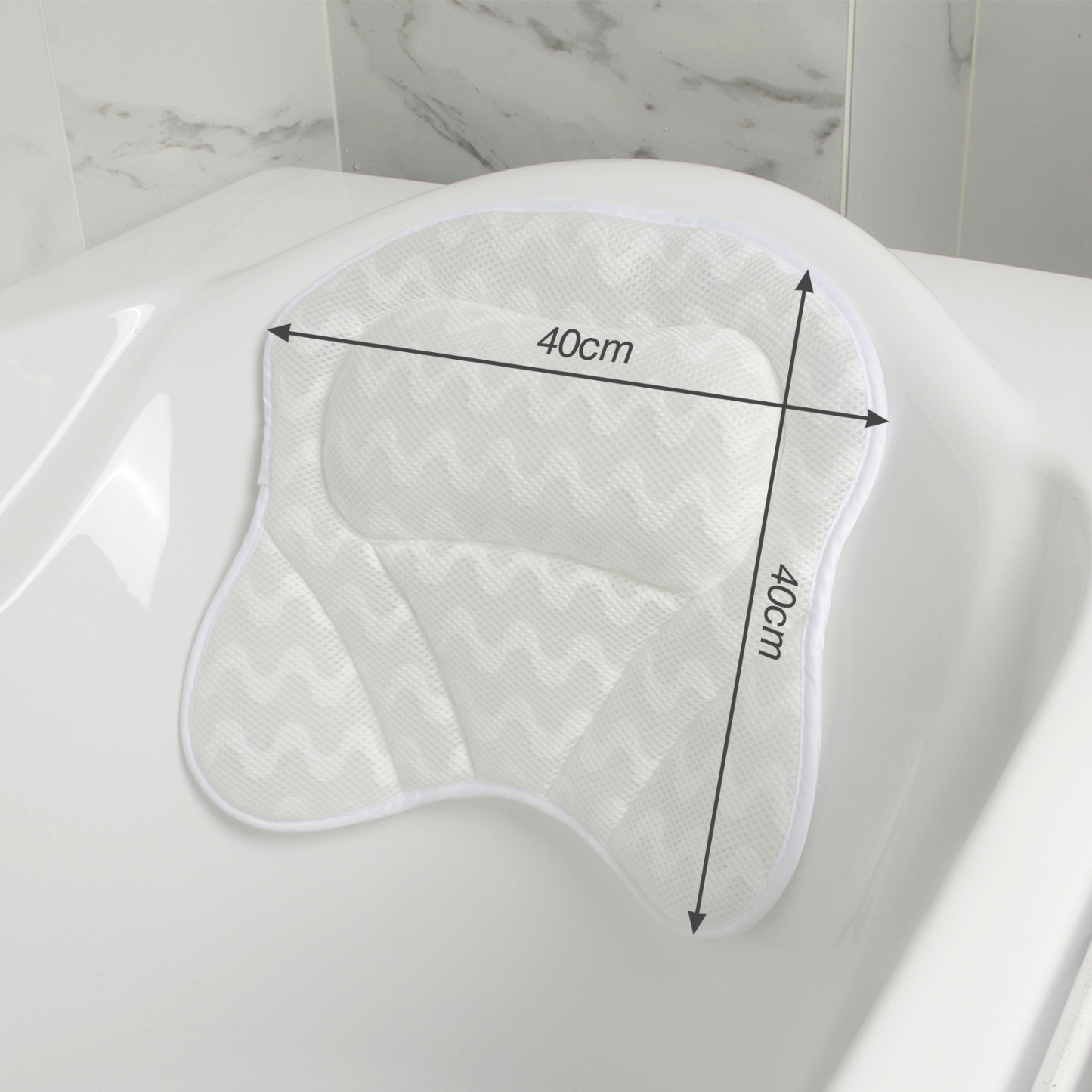 Home Spa Non-slip Neck Back Shoulders Support Bathtub Pillow Cushion Waterproof