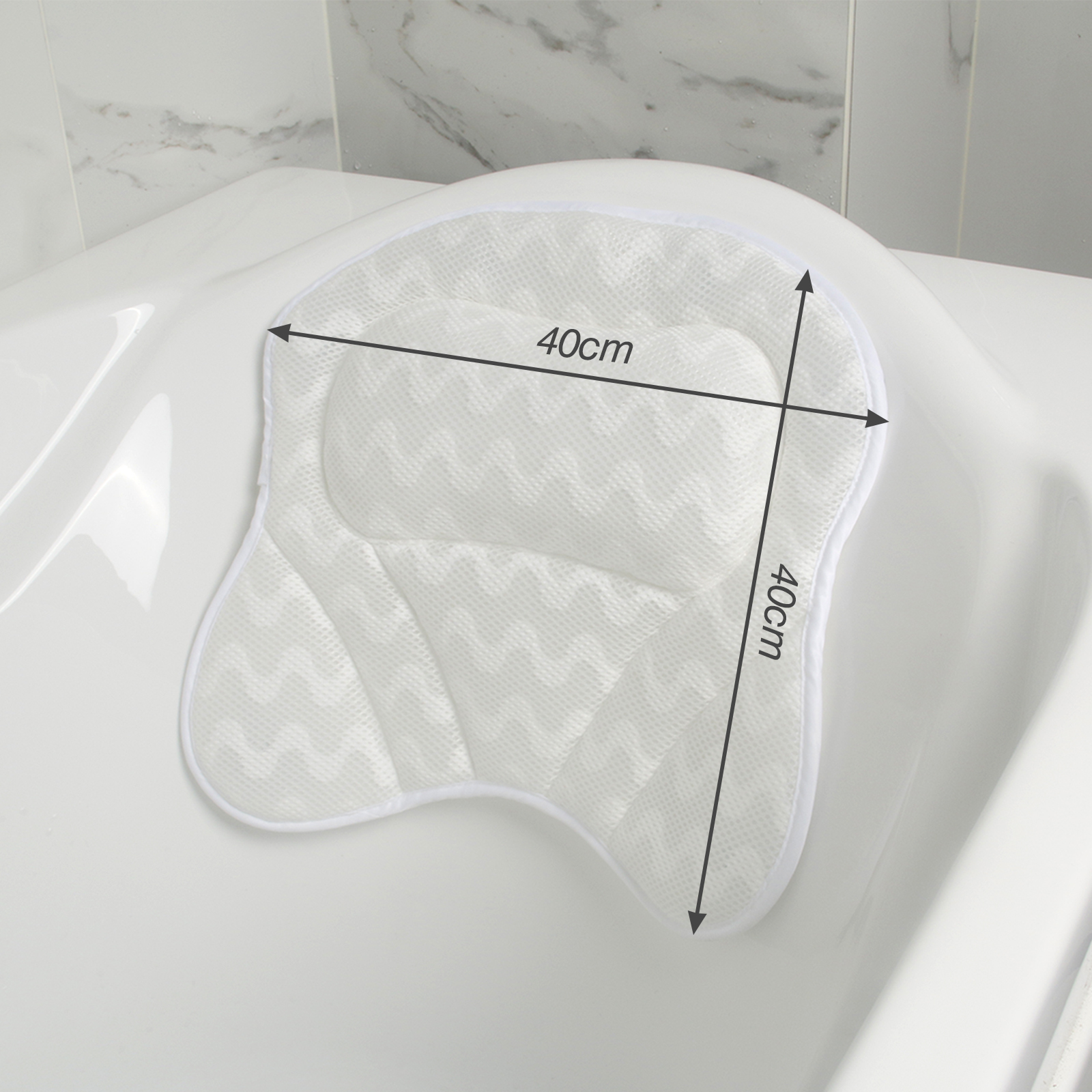 Home Spa Non-slip Neck Back Shoulders Support Bathtub Pillow Cushion Waterproof