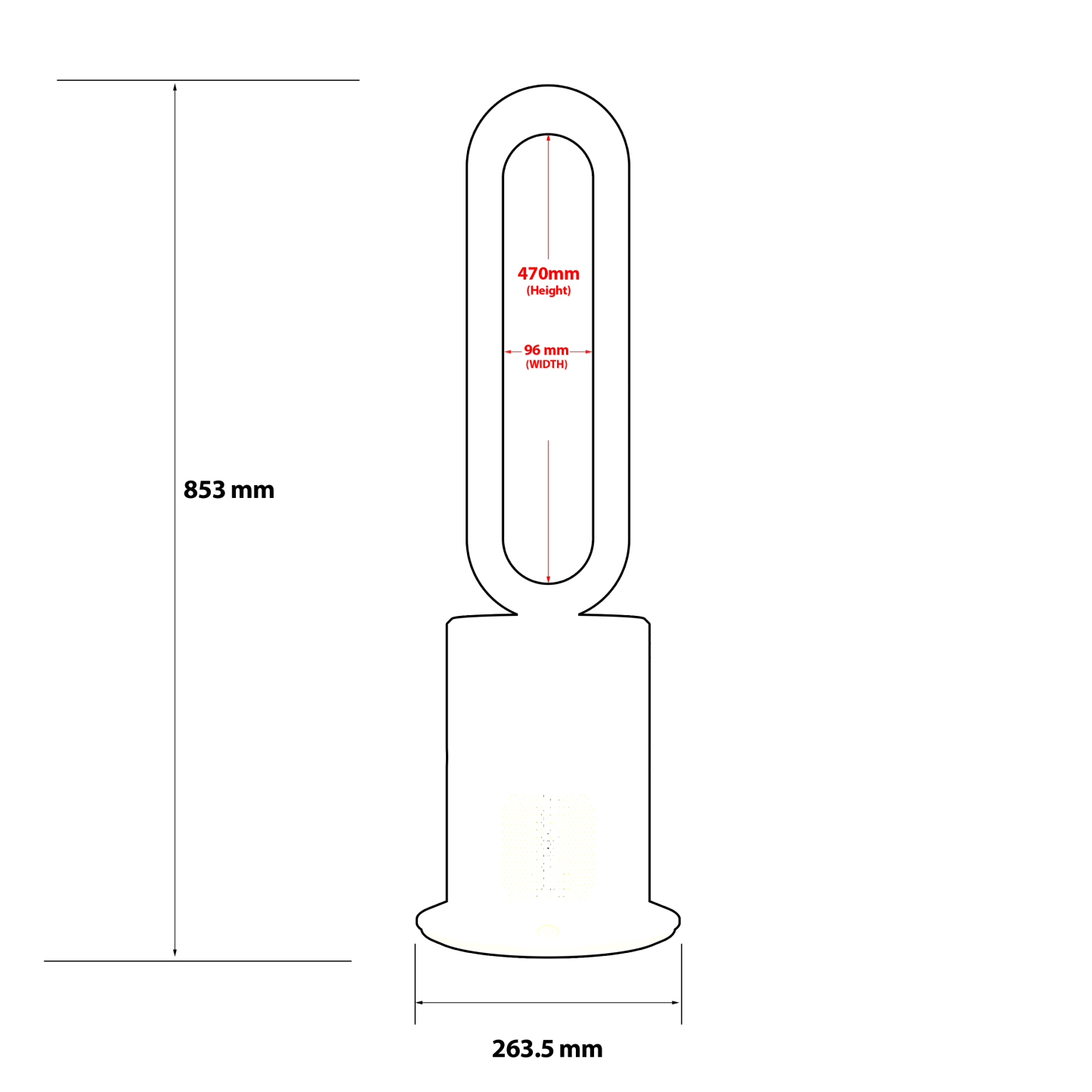 Angelo 3 in 1 Bladeless Heat Fan, Tower Fan & Heater Combo with HEPA Filter Air Purification, Remote Control, Timer, Oscillating, Air Circulator for Bedrooms Office Home SAA Approved