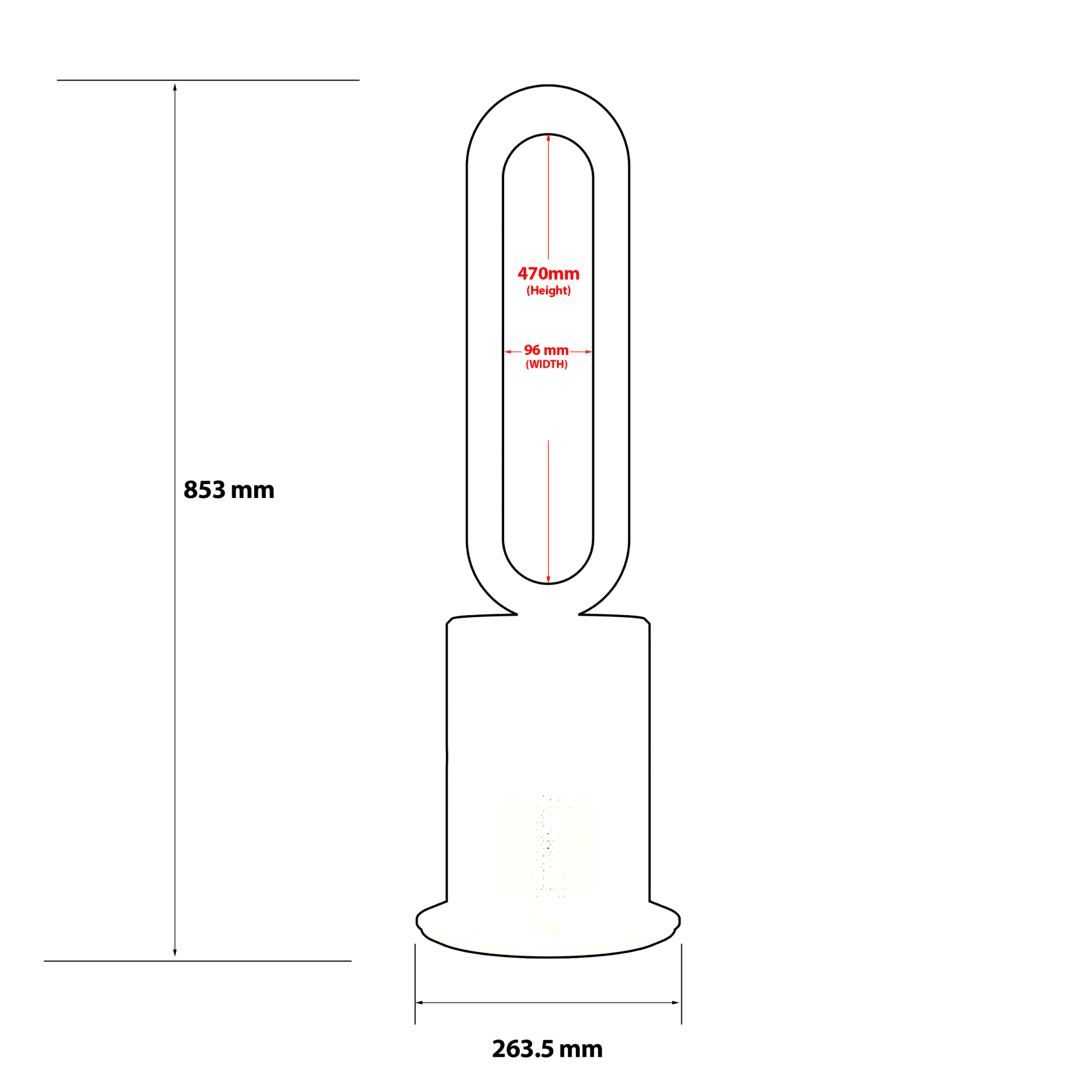 Angelo 3 in 1 Bladeless Heat Fan, Tower Fan & Heater Combo with HEPA Filter Air Purification, Remote Control, Timer, Oscillating, Air Circulator for Bedrooms Office Home SAA Approved