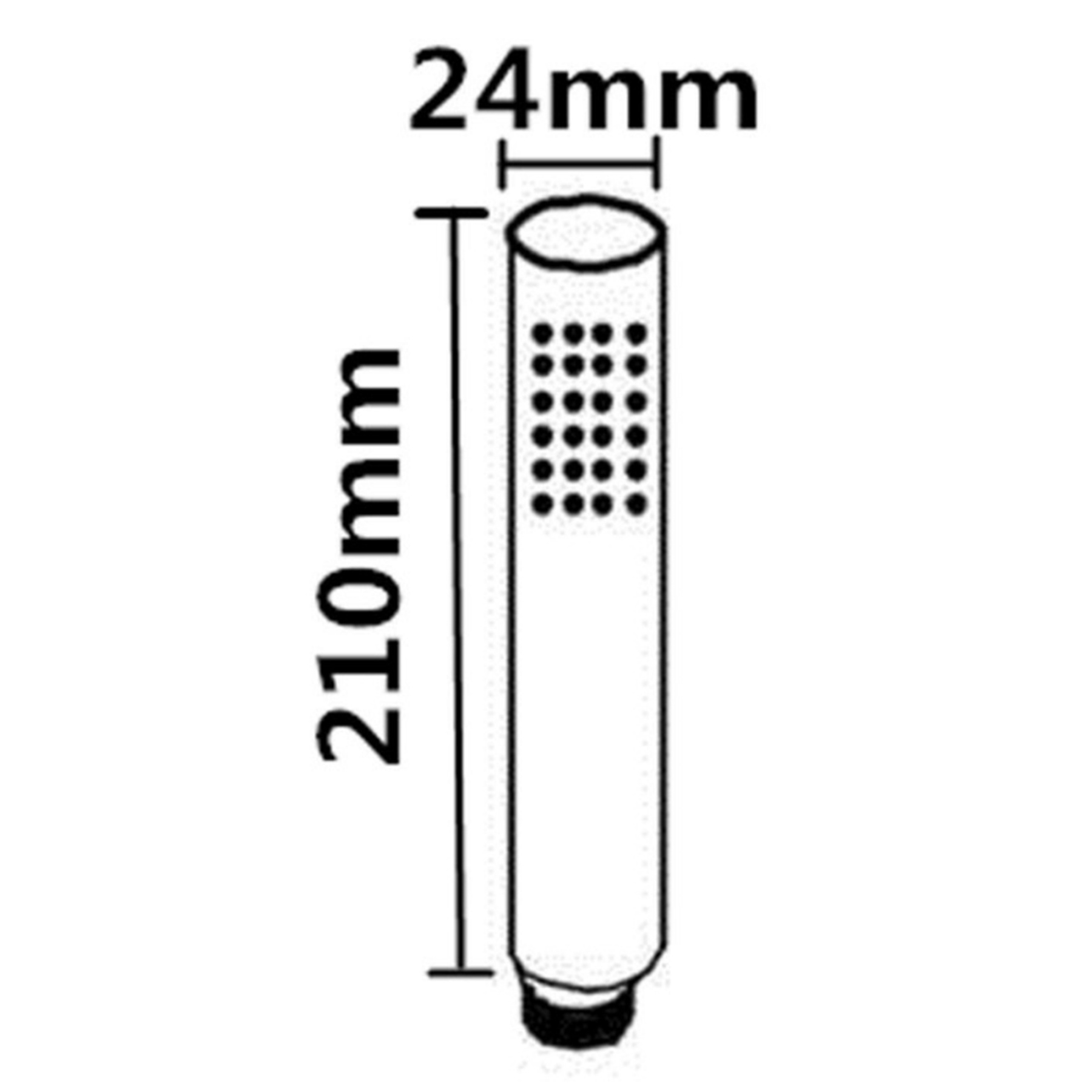 Round Brass Bathroom Hand Held Shower Head Rainfall Handel Spray Rose Chrome/Black