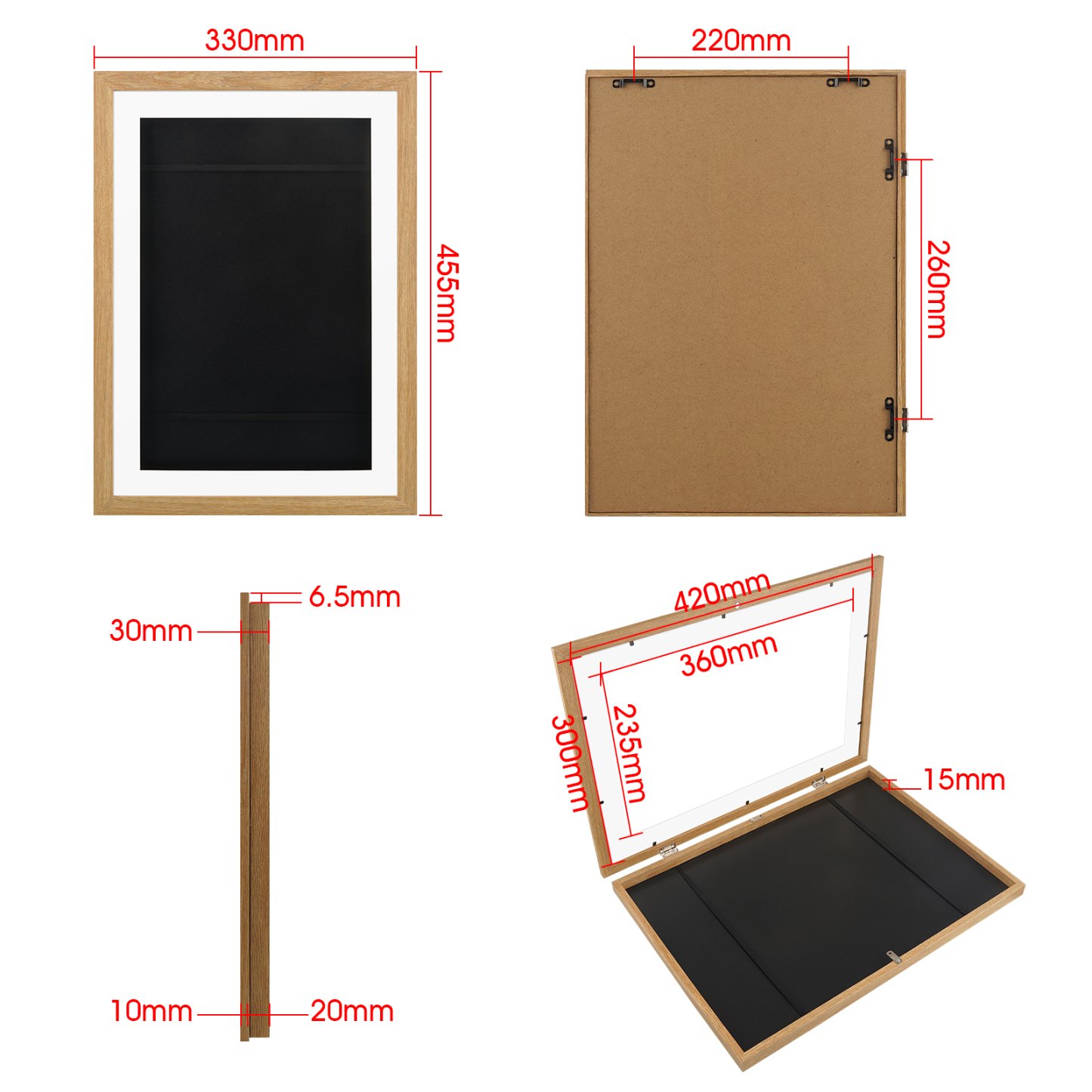 A3 White Kids Art Artwork Frames Photo Drawing Painting Portrait Display