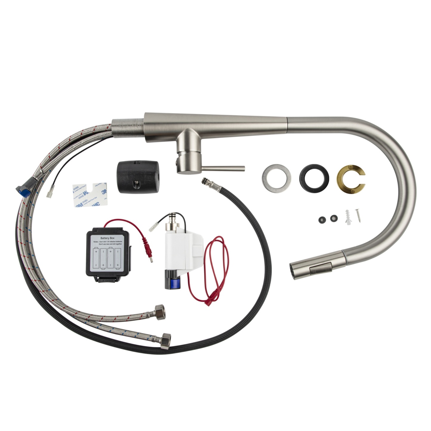 2 Function Smart Hand Touch Sensor Control Pull-Out Kitchen Sink Mixer Tap Laundry Basin Vanity 360° Swivel Spout Faucet Brushed Nickel/Black/Brushed Yellow Gold