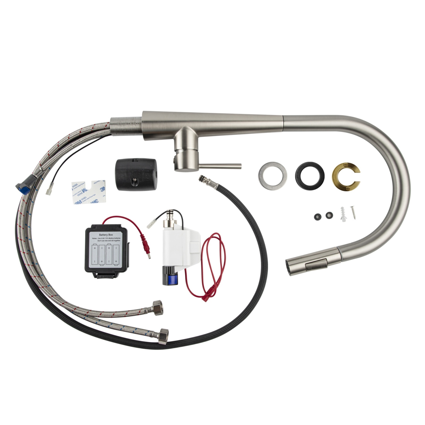 2 Function Smart Hand Touch Sensor Control Pull-Out Kitchen Sink Mixer Tap Laundry Basin Vanity 360° Swivel Spout Faucet Brushed Nickel/Black/Brushed Yellow Gold