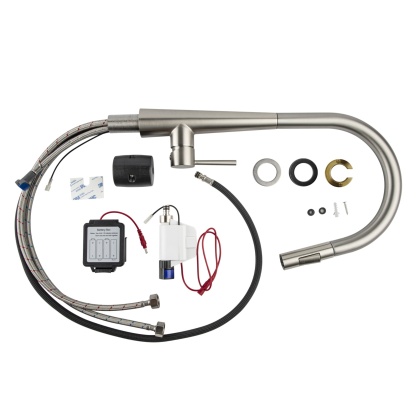 2 Function Smart Hand Touch Sensor Control Pull-Out Kitchen Sink Mixer Tap Laundry Basin Vanity 360° Swivel Spout Faucet Brushed Nickel/Black/Brushed Yellow Gold