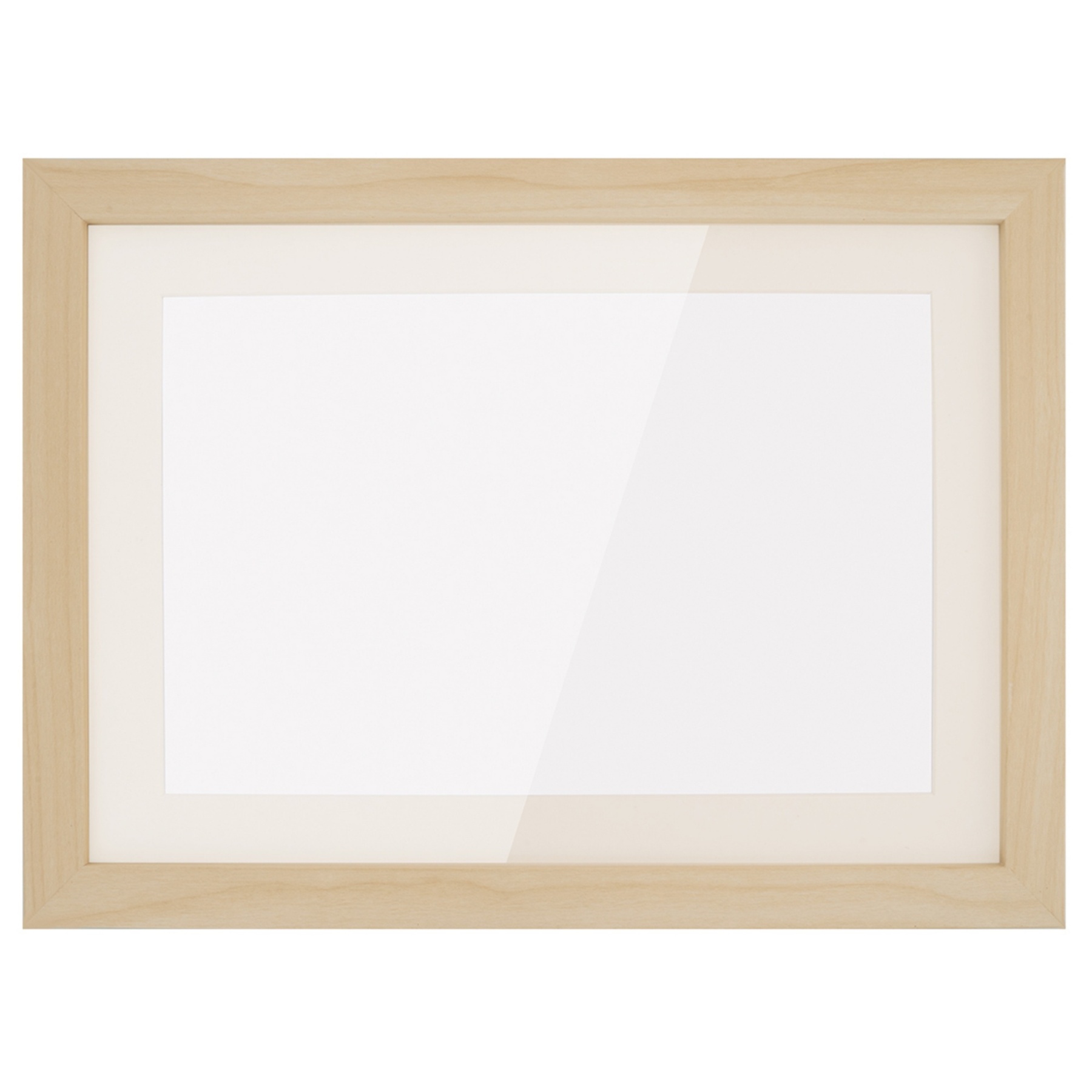 A4 2PCs Wooden Kids Artwork Frames Children Art Projects Display Frames Black / Light Timber / White