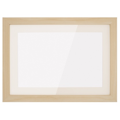 A4 2PCs Wooden Kids Artwork Frames Children Art Projects Display Frames Black / Light Timber / White