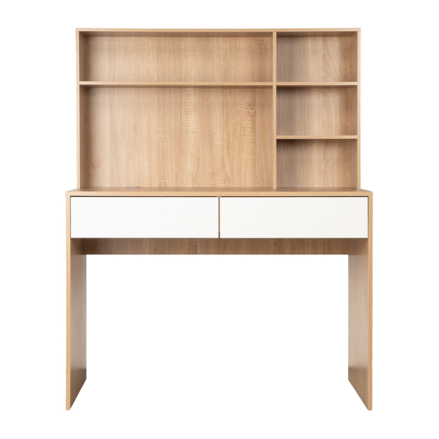 Executive Computer Desk with Hutch Drawer Home Office Study Desk Writing Workstation Open Display Bookshelf