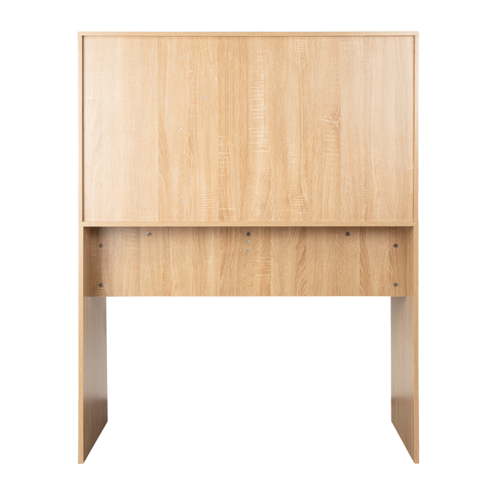 Executive Computer Desk with Hutch Drawer Home Office Study Desk Writing Workstation Open Display Bookshelf