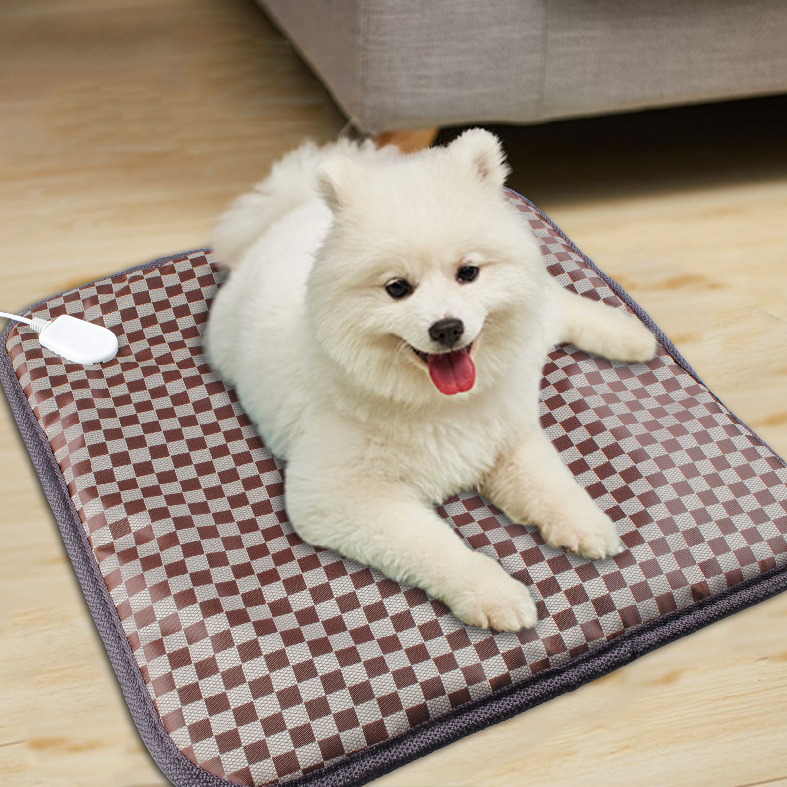 45X45cm Pet Dog Cat Bunny Electric Heating Heater Warmer Pad Mat Bed Blanket