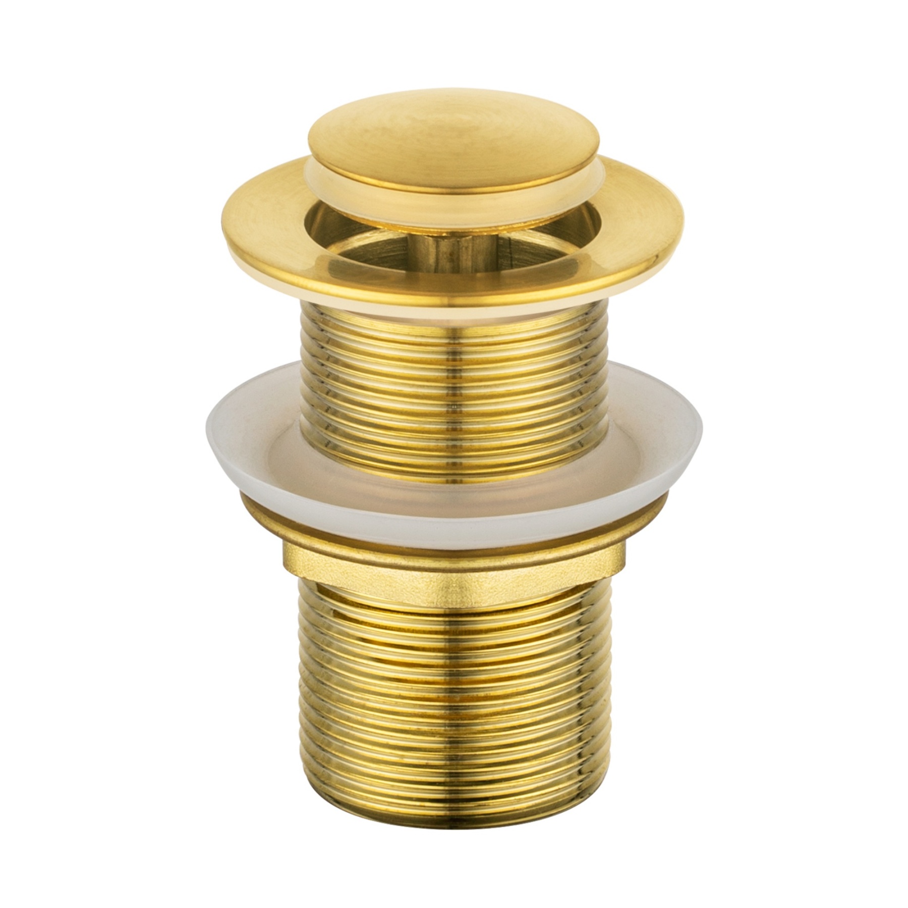 32mm Round Basin Sink Pop Up Waste Non Overflow Bathroom Vanity Drain Plug 40mm Adapter Chrome/Matte Black/Brushed Yellow Gold