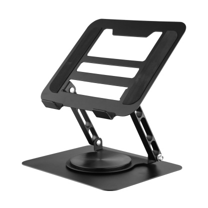 Adjustable Table Desk Tablet iPad Stand Holder 360° Swivel Foldable Home Office Laptops Monitor Riser Grey/Black