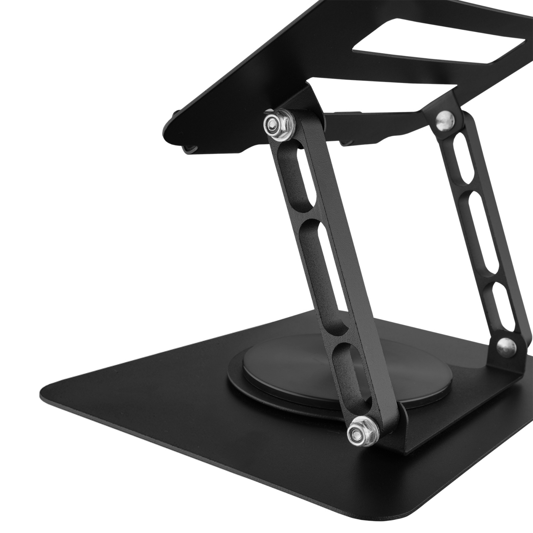 Adjustable Table Desk Tablet iPad Stand Holder 360° Swivel Foldable Home Office Laptops Monitor Riser Grey/Black