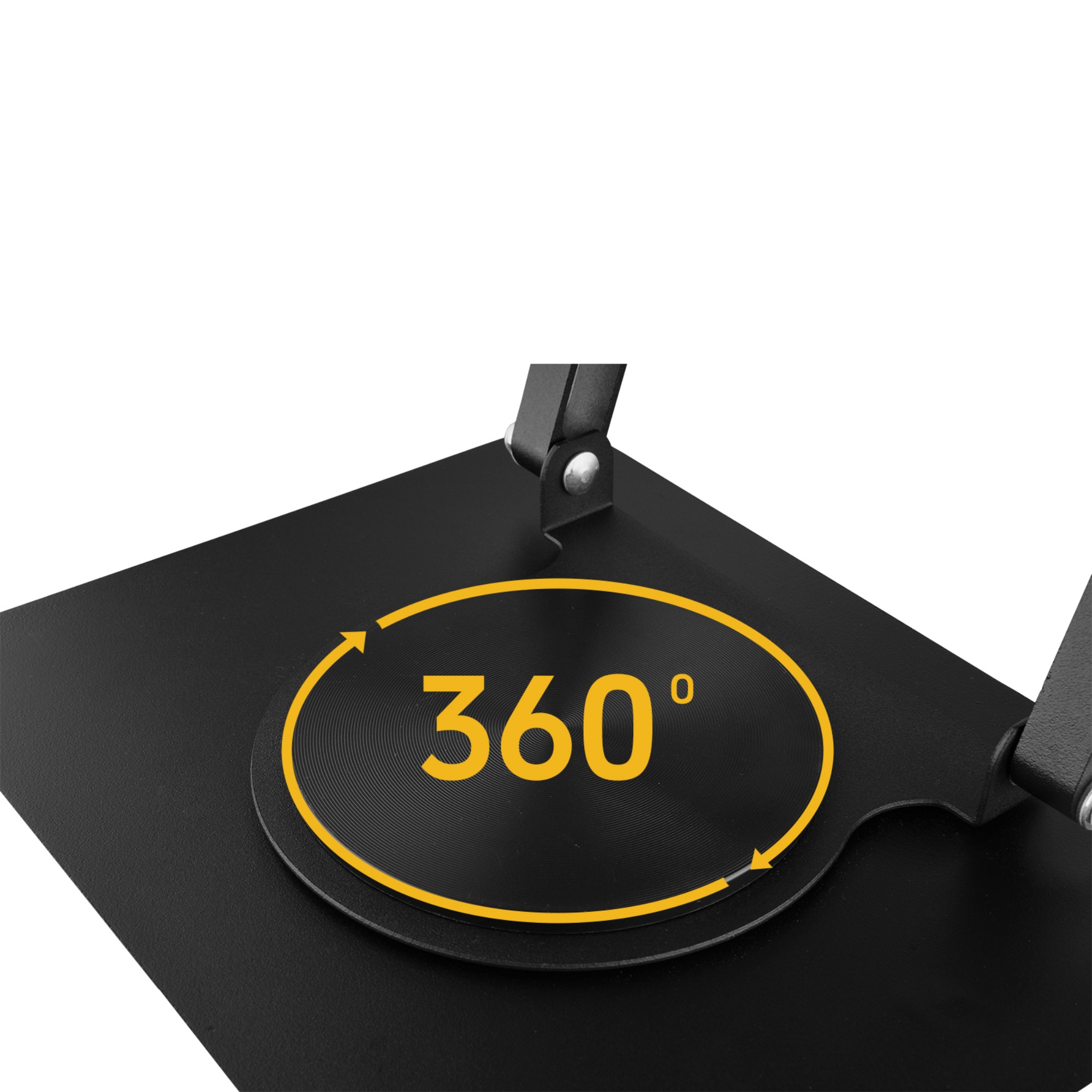 Adjustable Table Desk Tablet iPad Stand Holder 360° Swivel Foldable Home Office Laptops Monitor Riser Grey/Black