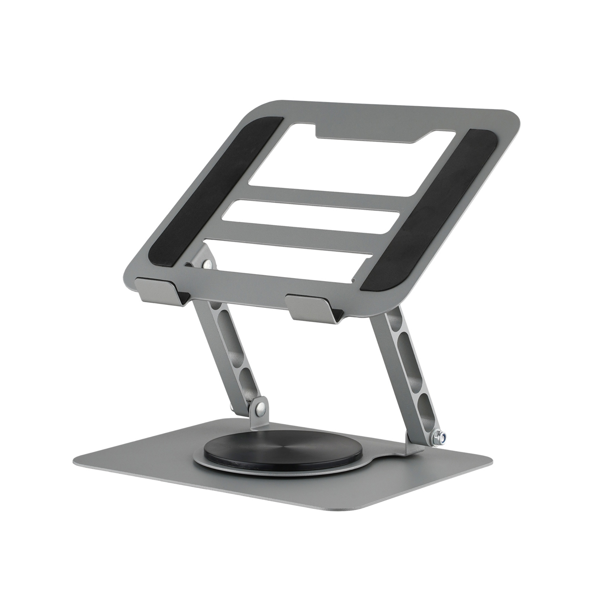 Adjustable Table Desk Tablet iPad Stand Holder 360° Swivel Foldable Home Office Laptops Monitor Riser Grey/Black