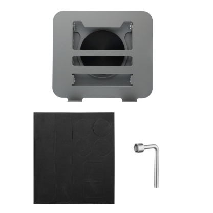 Adjustable Table Desk Tablet iPad Stand Holder 360° Swivel Foldable Home Office Laptops Monitor Riser Grey/Black