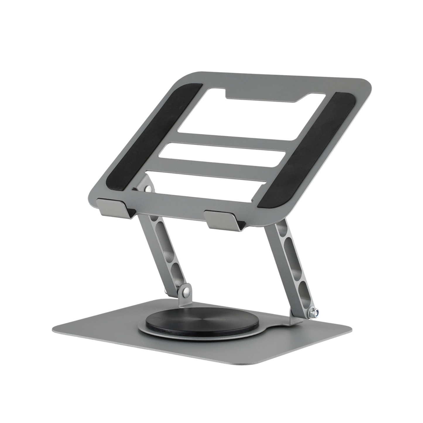 Adjustable Table Desk Tablet iPad Stand Holder 360° Swivel Foldable Home Office Laptops Monitor Riser Grey/Black
