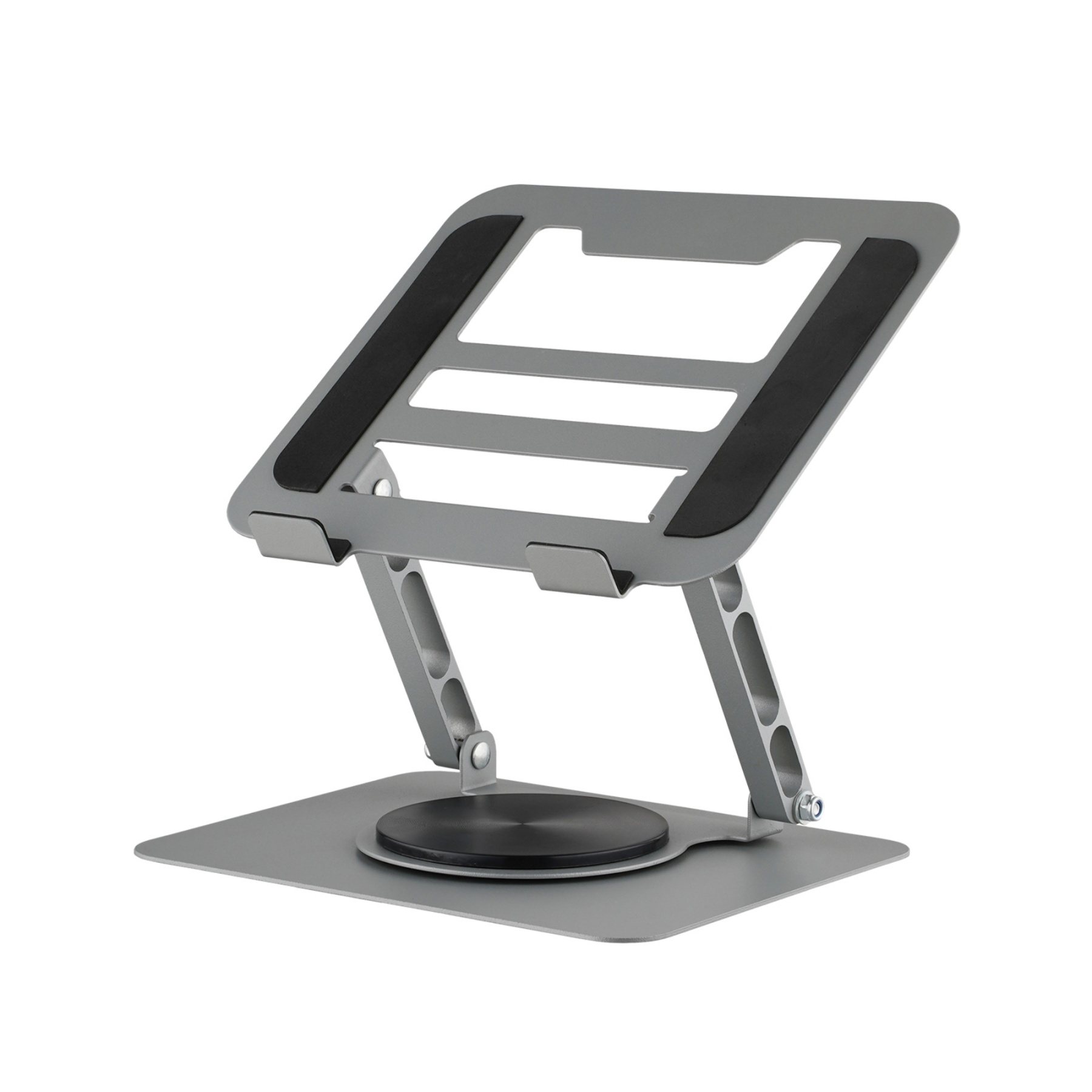 Adjustable Table Desk Tablet iPad Stand Holder 360° Swivel Foldable Home Office Laptops Monitor Riser Grey/Black